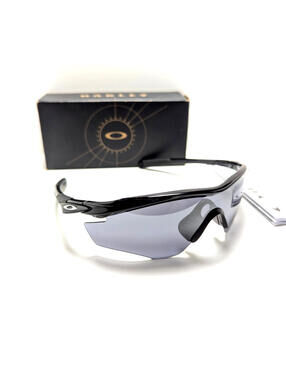Oakley M2 Frame OO9212-0139 Sport Black Iridium Polished Black Shield Sunglasses